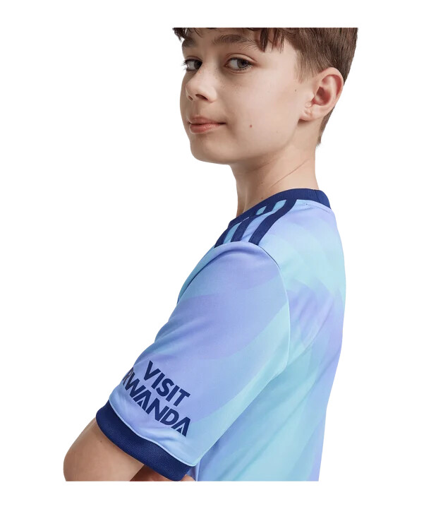 adidas originals fc arsenal london 3. trøje 20242025 børn turkis
