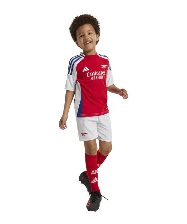 adidas fc arsenal london minikit hjemmebane 20242025 børn rød