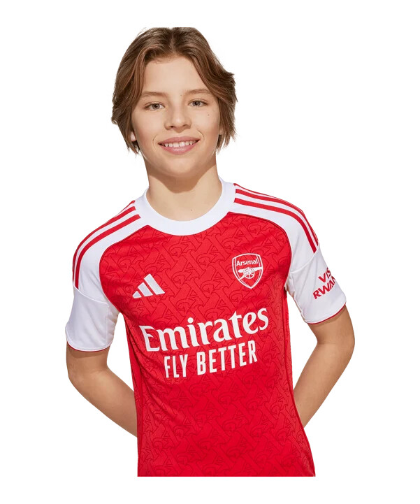 adidas fc arsenal london hjemmebanetrøje 202526 børn rød
