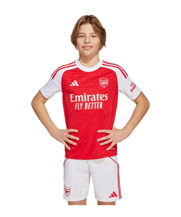 adidas fc arsenal london hjemmebanetrøje 202526 børn rød