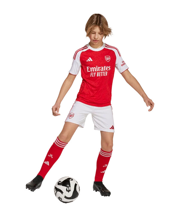 adidas fc arsenal london hjemmebanetrøje 202526 børn rød