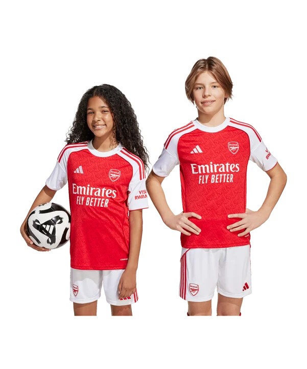 adidas fc arsenal london hjemmebanetrøje 202526 børn rød