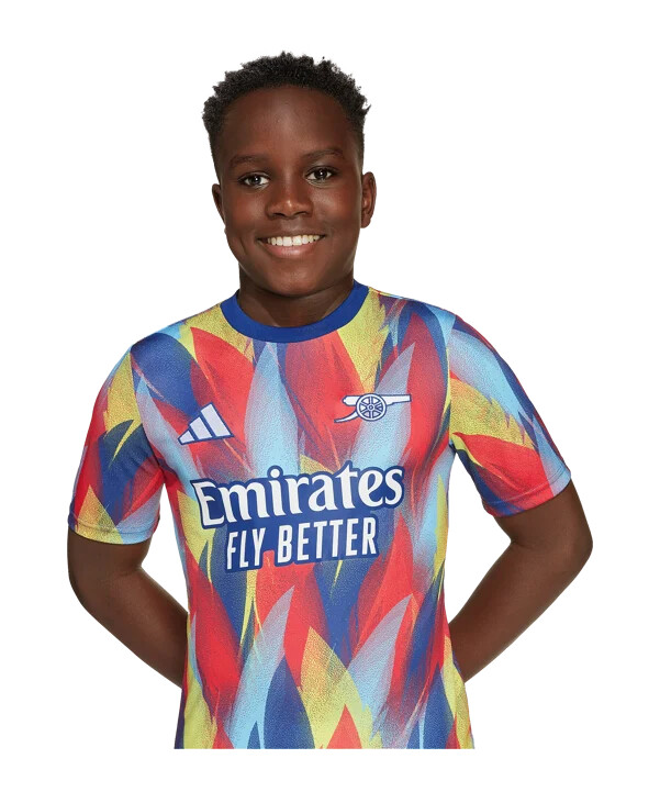 adidas fc arsenal london prematch t-shirt 20252026 børn blå