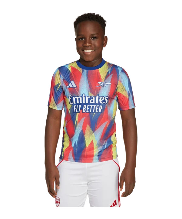 adidas fc arsenal london prematch t-shirt 20252026 børn blå