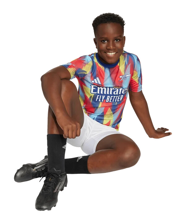 adidas fc arsenal london prematch t-shirt 20252026 børn blå