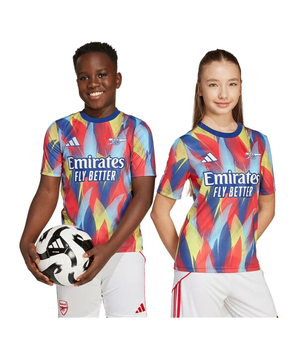 adidas fc arsenal london prematch t-shirt 20252026 børn blå