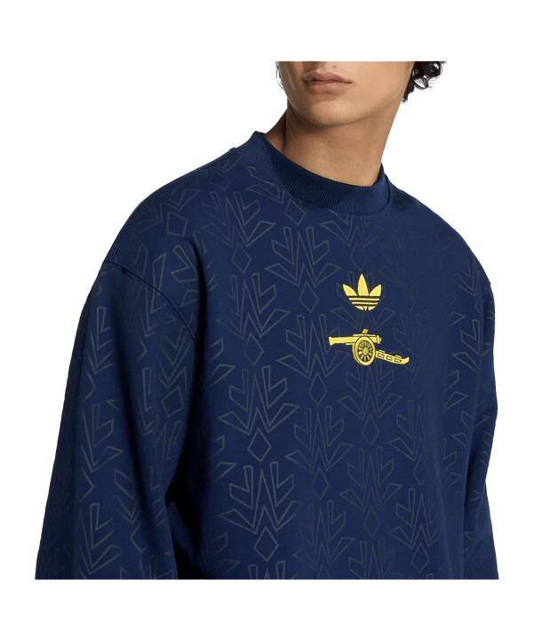 adidas fc arsenal london lfstlr sweatshirt blå
