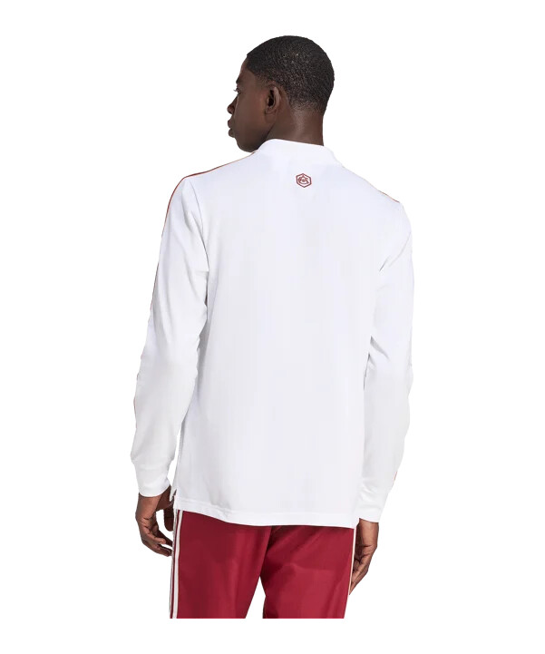 adidas fc arsenal london icon langærmet polo hvid