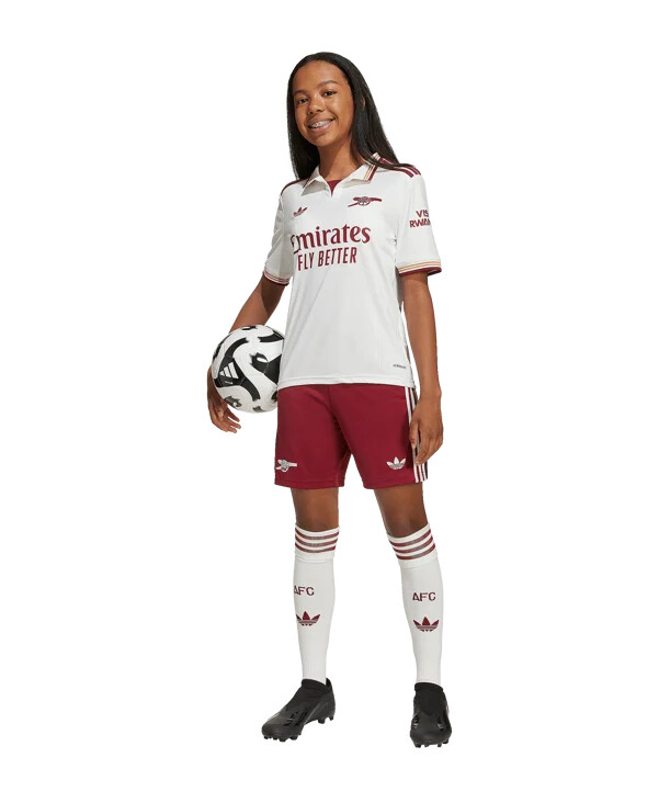 adidas fc arsenal london shorts 3. klasse 20252026 børn rød