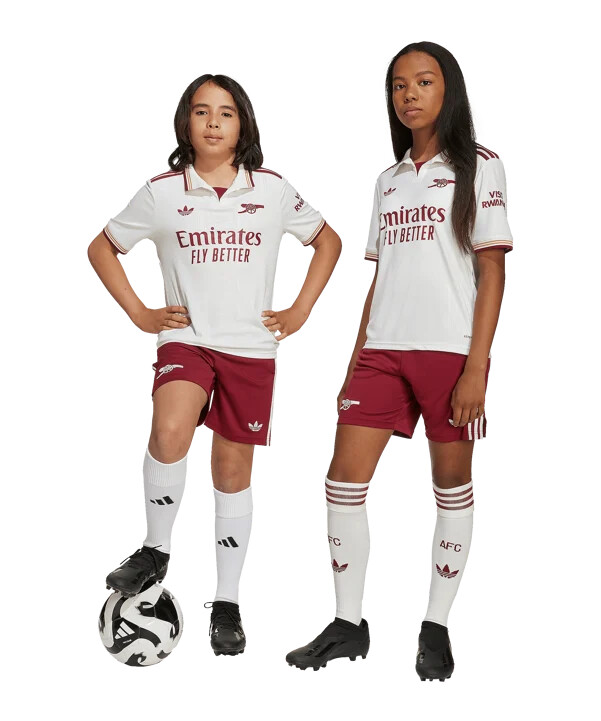 adidas fc arsenal london shorts 3. klasse 20252026 børn rød