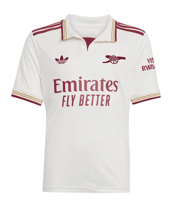 adidas fc arsenal london 3. trøje 20252026 børn hvid