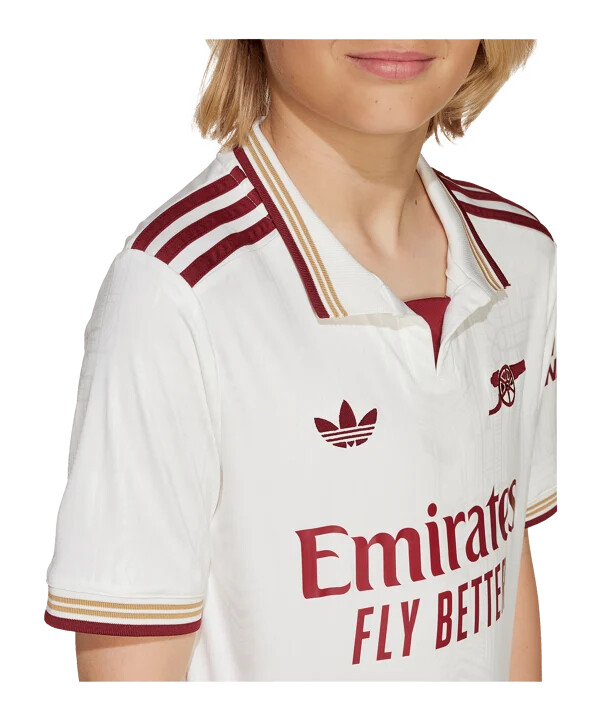 adidas fc arsenal london 3. trøje 20252026 børn hvid