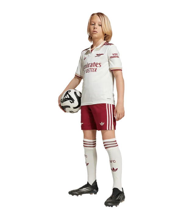 adidas fc arsenal london 3. trøje 20252026 børn hvid
