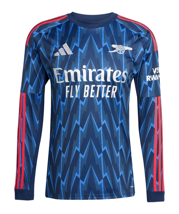 adidas fc arsenal london langærmet udebanetrøje 202526 blå