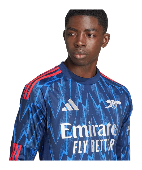adidas fc arsenal london langærmet udebanetrøje 202526 blå