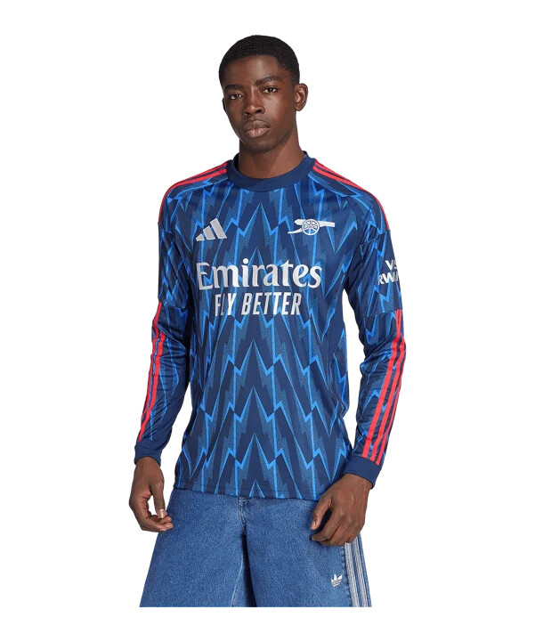 adidas fc arsenal london langærmet udebanetrøje 202526 blå