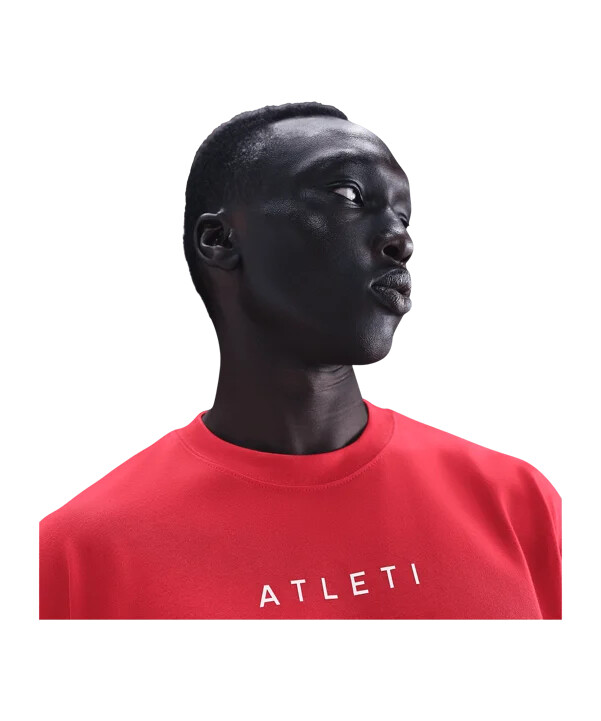 nike atletico madrid t90 ordmærke t-shirt rød f614