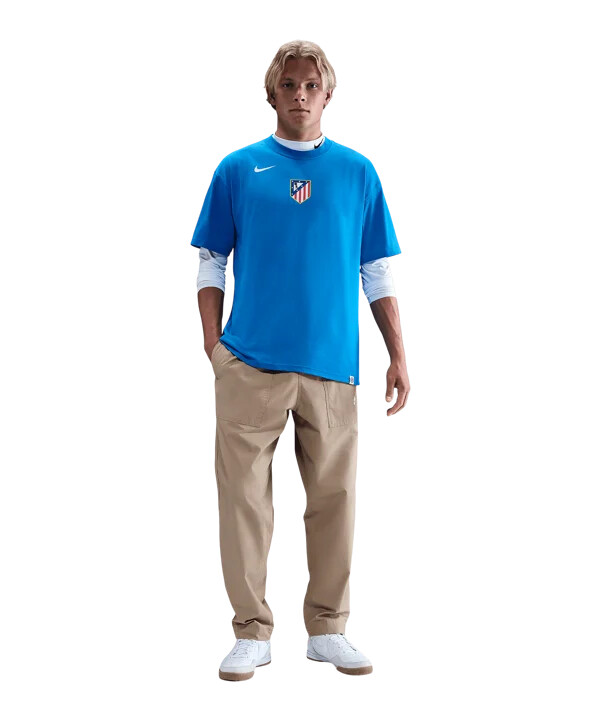 nike atletico madrid t90 remix t-shirt blå f406