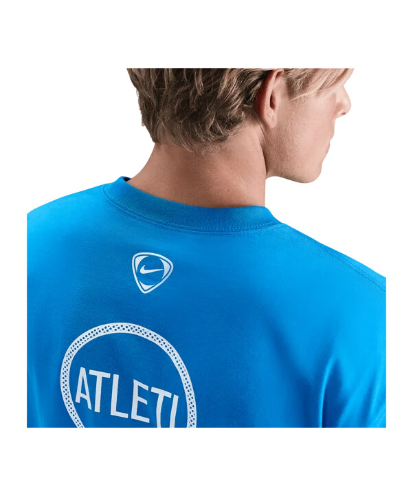 nike atletico madrid t90 remix t-shirt blå f406