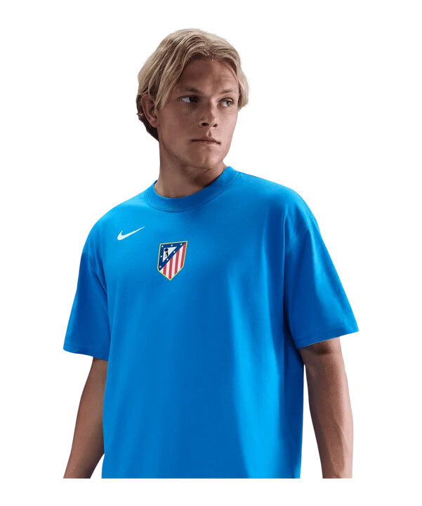 nike atletico madrid t90 remix t-shirt blå f406