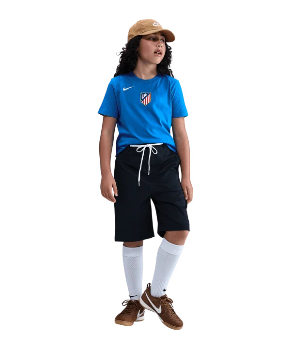 nike atletico madrid t90 remix t-shirt børn blå f406