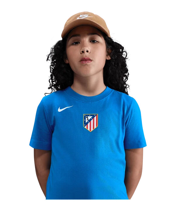 nike atletico madrid t90 remix t-shirt børn blå f406