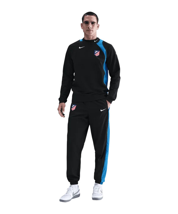 nike atletico madrid t90 sweatshirt sort f010