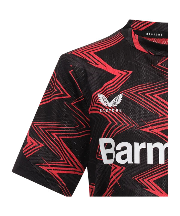 castore bayer 04 leverkusen liga kampdag t-shirt børn sort f015