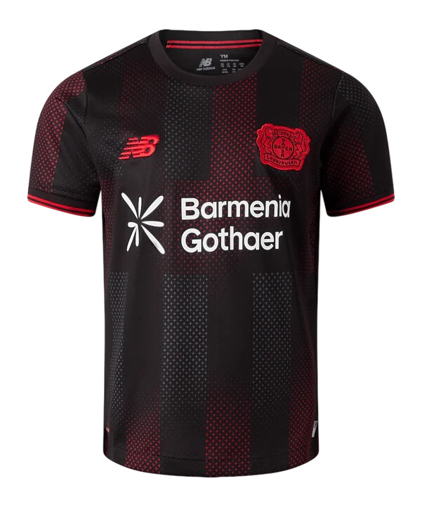 new balance bayer 04 leverkusen hjemmebanetrøje 20252026 børn rød