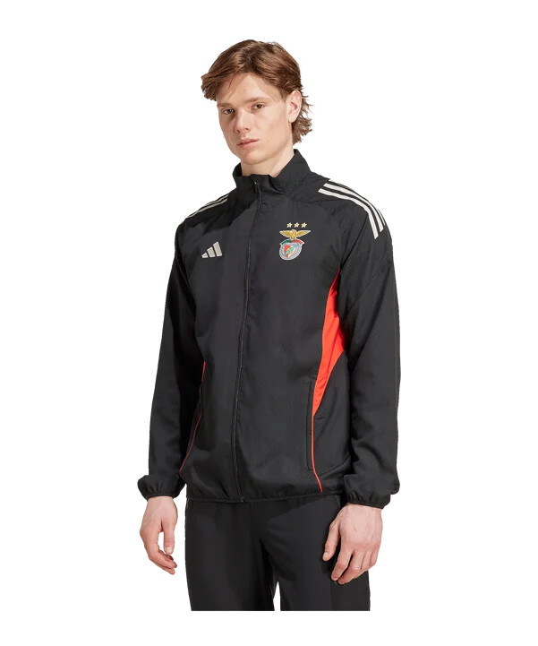 adidas benfica lissabon præsentationsjakke sort