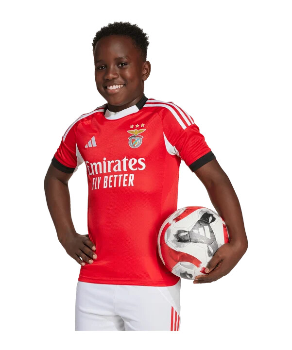 adidas benfica lissabon trøje hjemme 20252026 børn rød