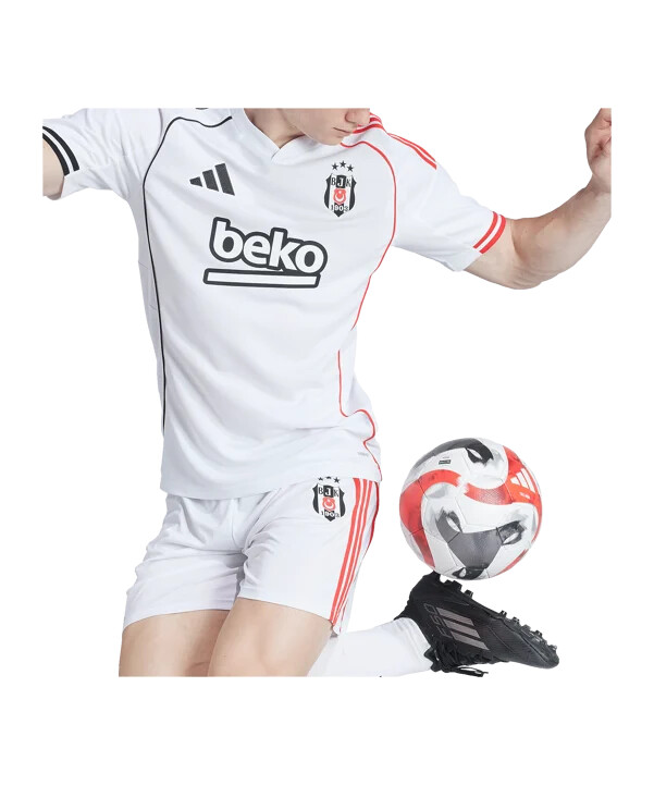 adidas besiktas istanbul hjemmebanetrøje 20252026 hvid