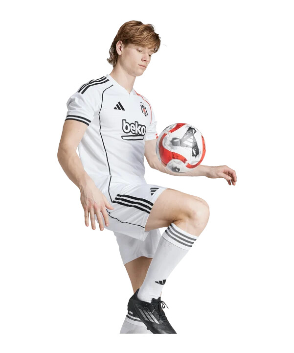 adidas besiktas istanbul hjemmebanetrøje 20252026 hvid