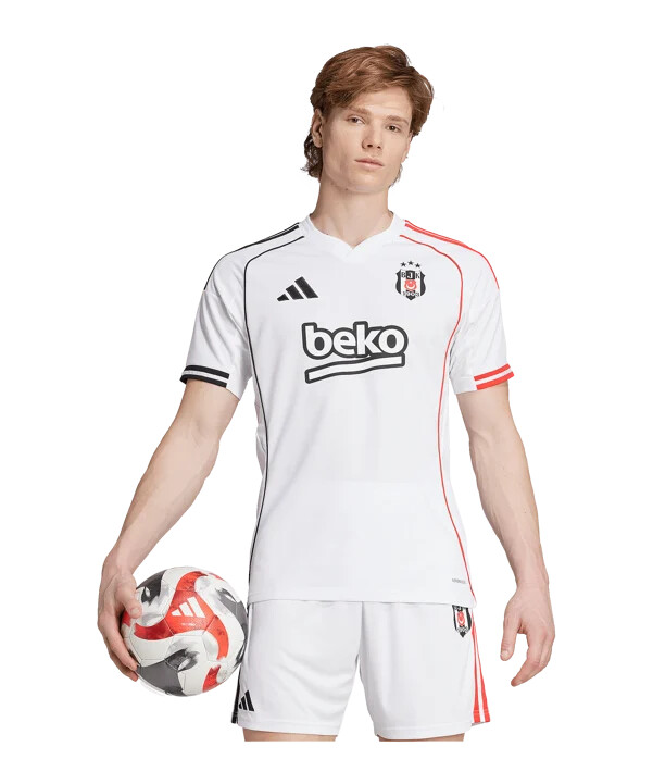 adidas besiktas istanbul hjemmebanetrøje 20252026 hvid