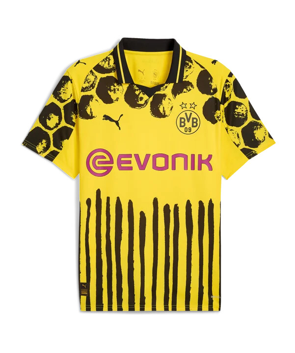 puma borussia dortmund kidsuper med sponsor trøje klub vm 2025 børn gul f02