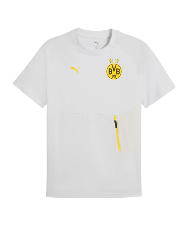 puma borussia dortmund pumatech lomme t-shirt grå f18