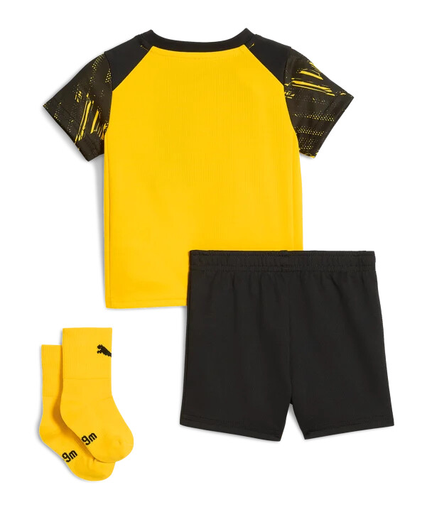 puma borussia dortmund hjemmebanetrøje 20252026 børn gul f01