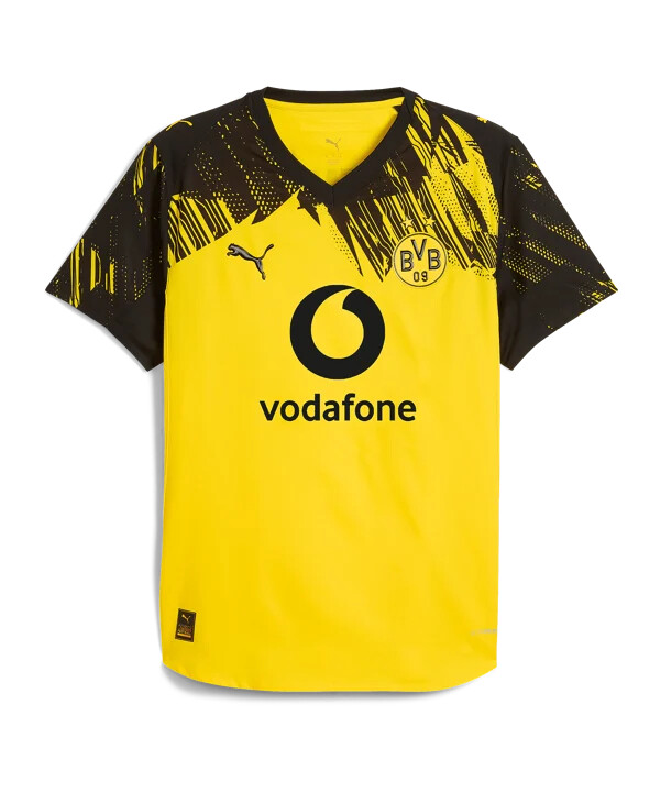 puma borussia dortmund autentisk hjemmebanetrøje 20252026 gul f01