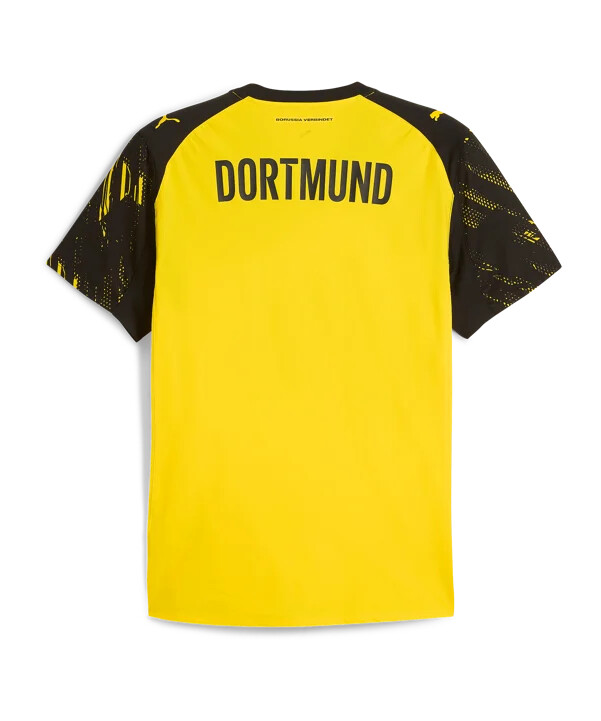 puma borussia dortmund autentisk hjemmebanetrøje 20252026 gul f01