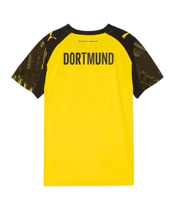 puma borussia dortmund hjemmebanetrøje 20252026 børn gul f01