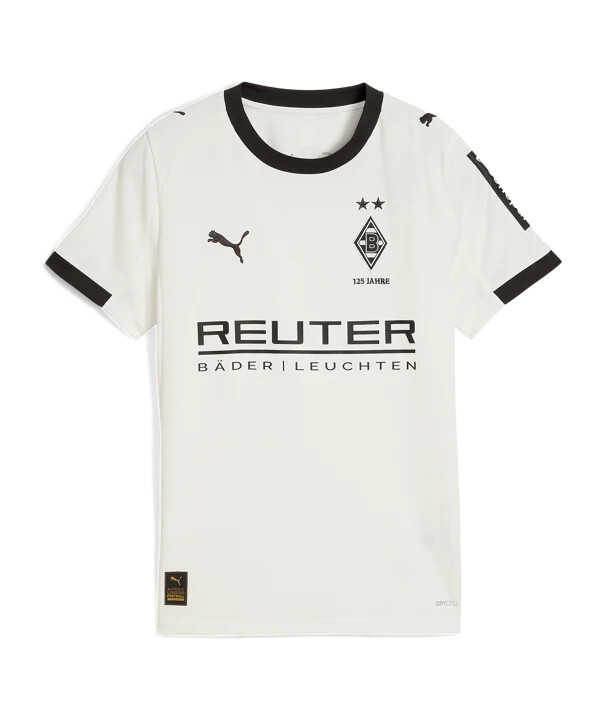 puma borussia mönchengladbach hjemmetrøje 20252026 børne hvid f01