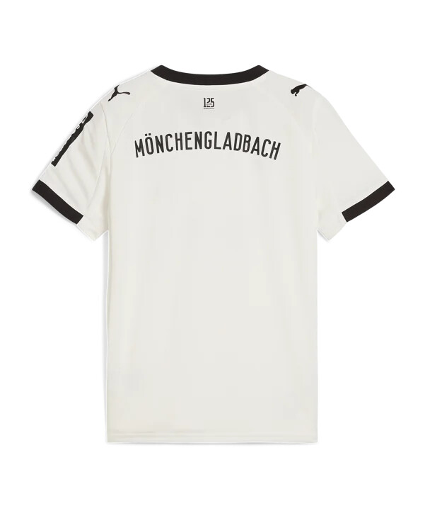 puma borussia mönchengladbach hjemmetrøje 20252026 børne hvid f01