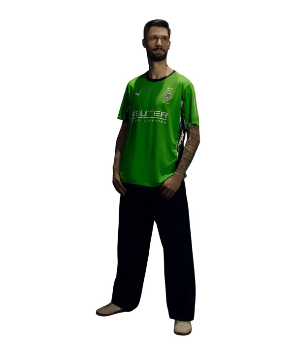 puma borussia mönchengladbach udebanetrøje 20252026 grøn f02
