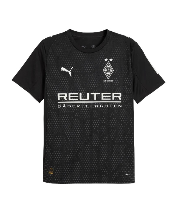 puma borussia mönchengladbach trøje 3. 20252026 sort f03
