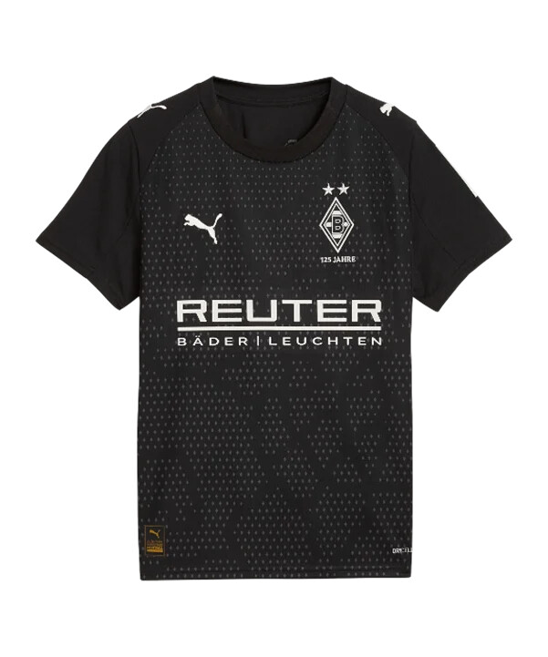 puma borussia mönchengladbach 3. trøje 20252026 børne sort f03