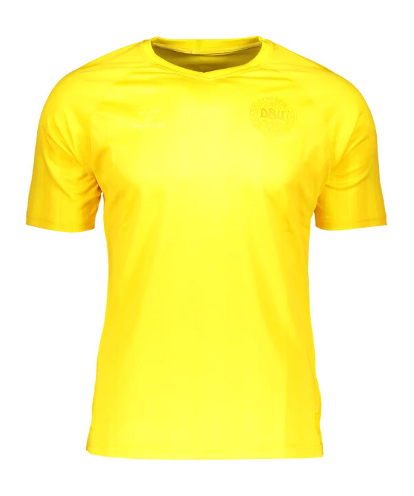 hummel dbu danmark målmandstrøje vm 2022 børn gul f5001