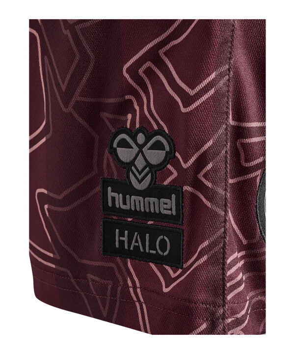 hummel danmark x halo shorts 2024 blå f8186