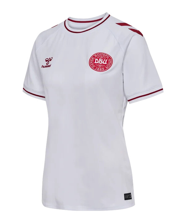 hummel danmark dbu udebanetrøje 2025 dame hvid f9001
