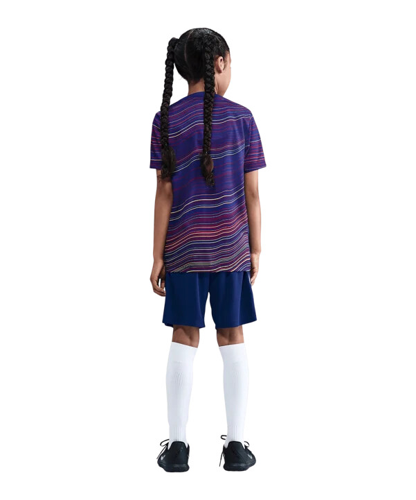 nike fc barcelona prematch shorts hjemme 202526 børn blå f456