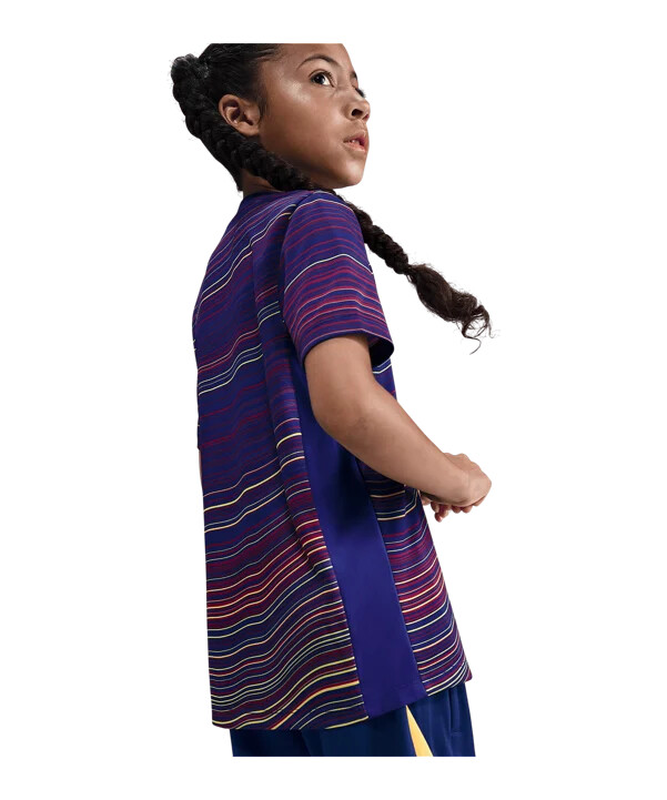 nike fc barcelona prematch shorts hjemme 202526 børn blå f456